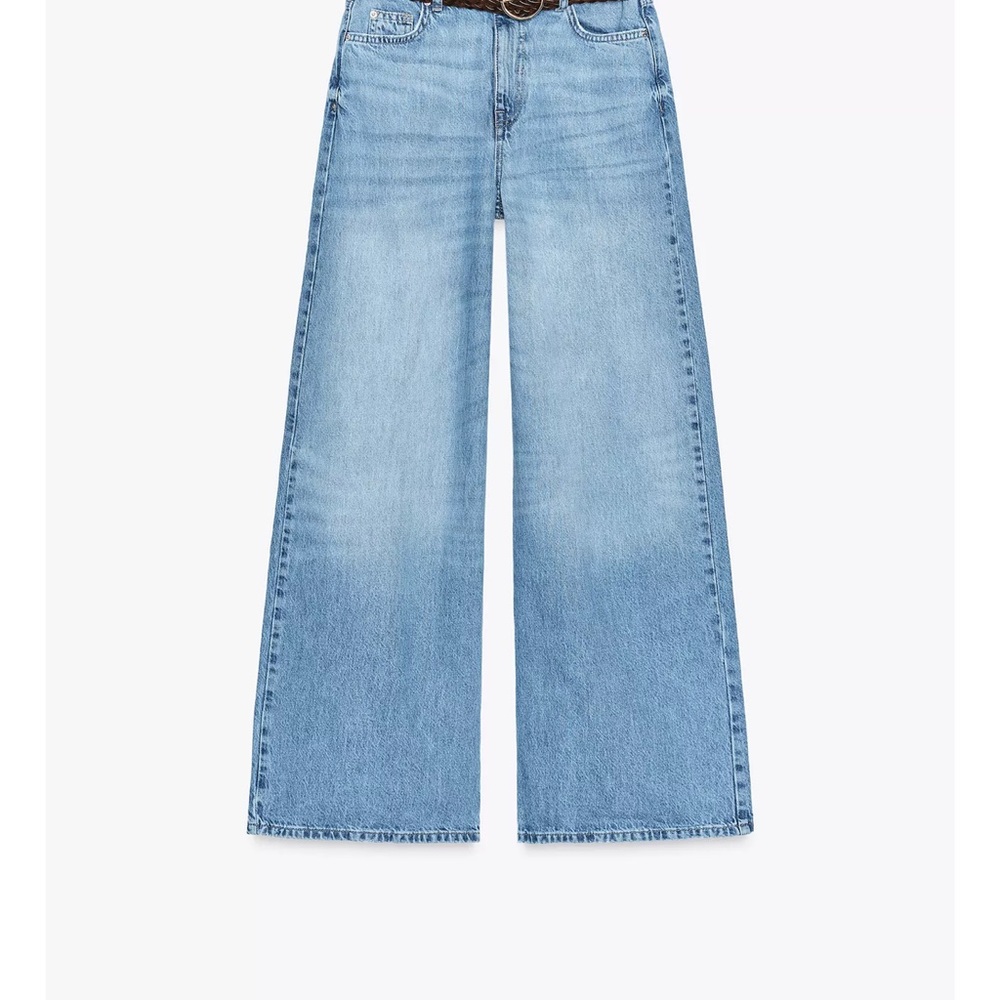 Zara Light Blue Flare Jeans
